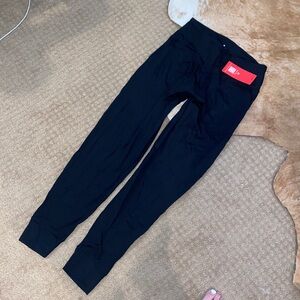 Black elastic joggers